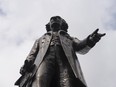 The Sir John A. MacDonald statue at Queen's Park Circle at the foot of the Ontario Legislature in Toronto, Ont.