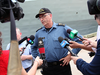 Rear Admiral John Newton speaks with reporters at HMC Dockyard in Halifax on July 4, 2017.