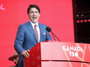 Justin Trudeau speaks on Canada Day. Whatever you do, don't forget to mention Alberta.