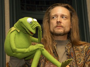 Kermit the Frog and his operator Steve Whitmire.