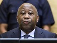 In this Feb. 19, 2013 file photo former Ivory Coast President Laurent Gbagbo attends a confirmation of charges hearing at the International Criminal Court (ICC) in The Hague, Netherlands.
