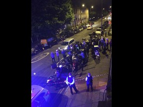 Police said that five linked acid attacks by men on mopeds in London have left several people injured.