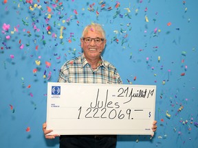 Jules Parent's record online lottery win of $1,000,000 was broken in just seven days, by Parent himself. Parent, of Chaudiere-Appalaches, seen here in an undated handout image, won the Powerbucks progressive jackpot at Crown of Egypt on July 24 at Loto-Quebec's online gambling site, Espacejeux.com.