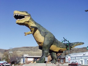 The World's Largest Dinosaur in Drumheller, Alta., whose status as a quality attraction is disputed by some.