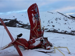 A view of the crash site of the Piper PA-11 that killed Mark and Cecilia Matter.