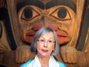 Marion Buller, Chief Commissioner of the National Inquiry into Missing and Murdered Indigenous Women and Girls, speaks at a news conference on July 6, 2017, where she defended the process they've gone through so far.