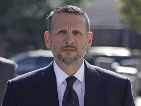 FILE – In this Sept. 23, 2016, file photo, David Wildstein arrives for a hearing at the Martin Luther King Jr. Federal Building and U.S. Courthouse in Newark, N.J. Wildstein faces 21 to 27 months in prison at his Wednesday, July 12, 2017, sentencing for orchestrating George Washington Bridge lane closures in 2013 to punish Fort Lee, N.J., Mayor Mark Sokolich, a Democrat who didn't endorse Republican Gov. Chris Christie's re-election. Federal prosecutors are asking a judge to allow Wildstein to avoid prison because his testimony helped convict two of Christie's former aides. Wildstein, appointed to The Port Authority of New York & New Jersey by Christie in 2010, pleaded guilty May 1, 2015. (AP Photo/Julio Cortez, File)