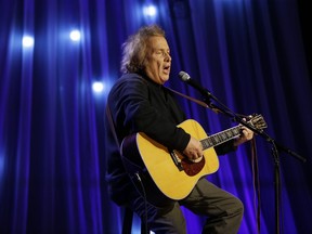 In this Dec. 13, 2016 file photo, Don McLean performs during a taping of Dolly Parton's Smoky Mountain Rise Telethon in Nashville, Tenn.