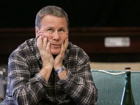 In this April 5, 2006 file photo, actor John Heard, who stars as Alex, rehearses for Steppenwolf Theatre's production of Don DeLillo's play, "Love-Lies-Blee ."