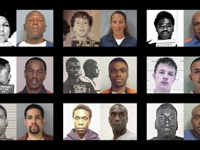 This combination of photos shows shows younger and older photos of "juvenile lifers," top row from left, William Washington, Jennifer M. Pruitt and John Sam Hall; middle row from left, Damion Lavoial Todd, Ahmad Rashad Williams and Evan Miller; bottom row from left, Giovanni Reid, Johnny Antoine Beck, and Bobby Hines. During the late 1980 and into the 1990s, many states enacted laws to punish juvenile criminals like adults and the U.S. became an international outlier, sentencing offenders under 18 to live out their lives in prison for homicide and, sometimes, rape, kidnapping, armed robbery. (Michigan Department of Corrections, Pennsylvania Department of Corrections, Lawrence County Alabama Sheriff's Office, Alabama Department of Corrections via AP)