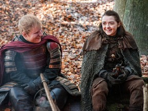 Ed Sheeran and Maisie Williams on Game of Thrones.