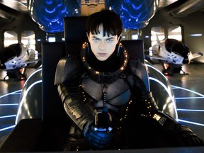 This image released by STX Entertainment shows Dane DeHaan in a scene from "Valerian and the City of a Thousand Planets." (Lou Faulon/STX Entertainment via AP)