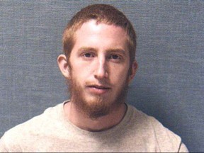 This undated photo provided by the Stark County Sheriff's Office shows Ryan Probst, a man with a history of confrontations with police. Probst shot an officer several times on Sunday, July 9, 2017, while he was responding to a domestic violence call before another officer returned fire and killed him, investigators said on Monday. (Stark County Sheriff's Office via AP)