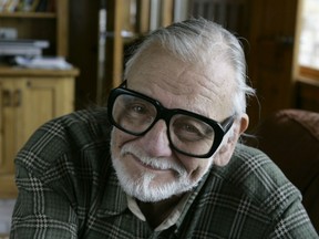 Director and writer George Romero poses for a photograph while talking about his film "Diary of the Dead' at the Sundance Film Festival in Park City, Utah. George Romero, whose classic "Night of the Living Dead" and other horror films turned zombie movies into social commentaries and who saw his flesh-devouring undead spawn countless imitators, remakes and homages died Sunday, July 16, 2017 following a battle with lung cancer.