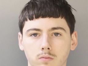 This undated photo provided by the Bucks County District Attorney's Office in Doylestown, Pa., shows Sean Kratz of Philadelphia. Kratz was charged Friday, July 14, 2017, with 20 counts, including three counts of criminal homicide in the Friday, July 7, 2017, killings of three Pennsylvania men. Cosmo DiNardo, an admitted drug dealer with a history of mental illness was also charged in the July 5, 2017, killing of a fourth man. (Bucks County District Attorney's Office via AP)