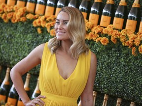 FILE - In this Oct. 17, 2015, file photo, Lauren Conrad arrives at the Veuve Clicquot Polo Classic at Will Rogers State Historic Park in Pacific Palisades, Calif. Conrad announced the birth of her first child, a boy, on July 5, 2017. (Photo by Rich Fury/Invision/AP, File)