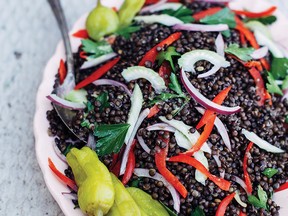 Pepperoncini Lentil Crunch Salad