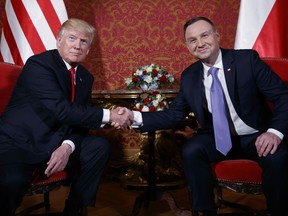 Donald Trump and Polish President Andrzej Duda
