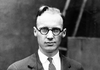 John T. Scopes, a high school biology teacher charged with teaching evolution, poses at the time of his 1925 trial that was dubbed the “Monkey Trial” by the media in Dayton, Tenn.
