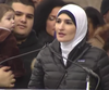 Linda Sarsour speaks at the Women’s March on Washington in January.