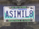Nick Troller's licence plate was rescinded by Manitoba Public Insurance.