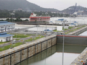 A section of the Panama Canal.