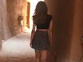 The image of a Saudi girl in a skirt has caused controversy in that country.