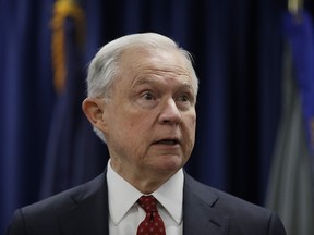 President Donald Trump took a new swipe at Jeff Sessions on Monday, July 24, 2017, referring to him in a tweet as beleaguered and wondering why Sessions isn't digging into Hillary Clintonís alleged contacts with Russia.