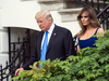President Donald Trump and First Lady Melania Trump at a July 4th event in Washington, DC, on Tuesday.