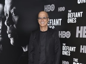 FILE - Music and film producer Jimmy Iovine attends the premiere of HBO's "The Defiant Ones" at the Time Warner Center on Tuesday, June 27, 2017, in New York. The documentary series tracks the lives of Dr. Dre, whose upbringing in Compton, California, inspired him to become a pioneer of gangsta rap, and Jimmy Iovine, a working-class kid from Brooklyn, New York, who made his bones as a record producer working with John Lennon, Patti Smith and Bruce Springsteen. (Photo by Evan Agostini/Invision/AP, File)