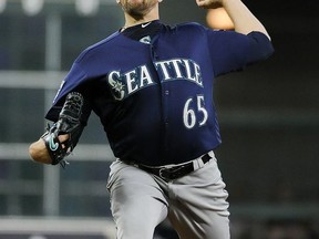 Seattle Mariners starting pitcher James Paxton delivers during the first inning of a baseball game against the Houston Astros, Wednesday, July 19, 2017, in Houston. (AP Photo/Eric Christian Smith)