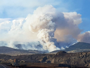 Wildfires rage in the B.C. interior as seen from the Williams Lake airport.