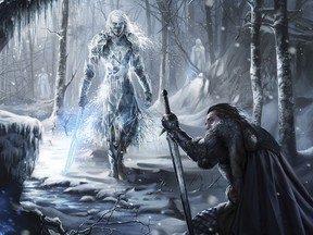 A White Walker in all its glory, via Game of Thrones: The Illustrated Edition.