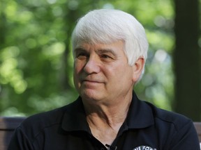 FILE - In this June 9, 2017 file photo, former Army medic James McCloughan is interviewed in South Haven, Mich. McCloughan, from Michigan, who risked his life nine times to rescue comrades in Vietnam is becoming the first person to receive the Medal of Honor from President Donald Trump at the White House on Monday, July 31, 2017.  (AP Photo/Carlos Osorio, File)
