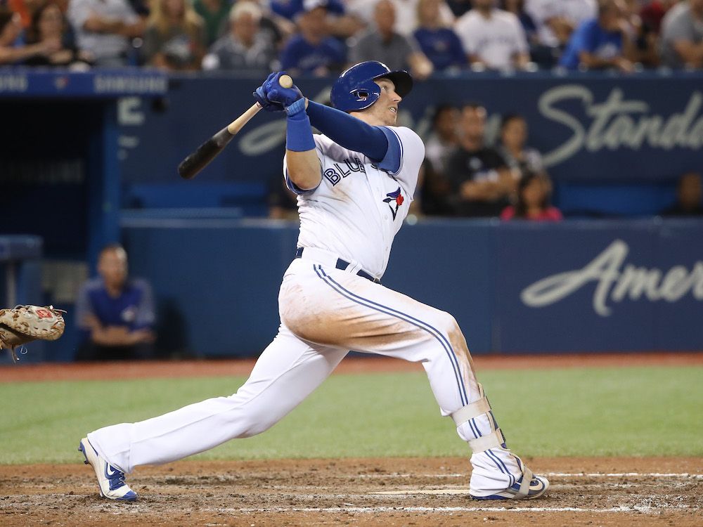 Men's Justin Smoak Toronto Blue Jays MLB Cool Base Replica Home