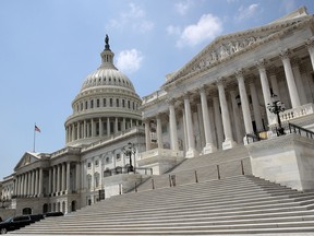 A photo of the U.S. Capitol building from earlier this month. Authorities confirmed a Russian surveillance plane flew over Washington, D.C., on Wednesday.