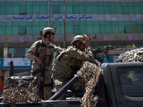 Afghan security forces in Kabul on July 31, 2017