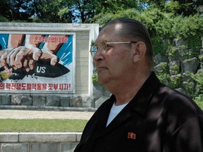 This May 2005 photo released on August 21, 2017 shows James Joseph Dresnok, a US defector to North Korea, in an unknown location. Dresnok, the only US soldier known still to be living in North Korea after defecting more than five decades ago, died in November 2016 pledging loyalty to the "great leader Kim Jong-Un", his sons said.