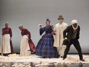 The cast of An Octoroon, on stage at the Royal George Theatre until Oct. 14.