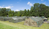 Military tents to house asylum seekers were erected at the Canada-United States border in Lacolle, Que., Aug. 9, 2017.