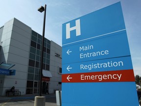 LEAMINGTON, ON. APRIL 29, 2015. -- Leamington Hospital is seen in Leamington on Wednesday, April 29, 2015.                  (TYLER BROWNBRIDGE/The Windsor Star)