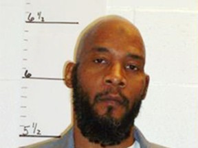 This February 2014 photo provided by the Missouri Department of Corrections shows death row inmate Marcellus Williams. Attorneys for Williams are asking the Missouri Supreme Court and Gov. Eric Greitens to halt his scheduled execution citing DNA evidence that they say exonerates him. Williams is scheduled to die by injection Aug. 22, 2017, for fatally stabbing former St. Louis Post-Dispatch reporter Lisha Gayle during a robbery at her University City home in 1998. (Missouri Department of Corrections via AP)