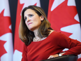 Foreign Affairs Minister Chrystia Freeland discusses modernizing NAFTA at a University of Ottawa public forum on Monday, Aug. 14, 2017.