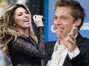 Shania Twain and Brad Pitt