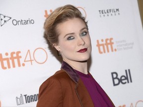 Evan Rachel Wood attends a premiere for "Into the Forest" at the Toronto International Film Festival at in Toronto, Sept.12, 2015. The world premiere of Mary Harron's TV miniseries "Alias Grace" and films starring Evan Rachel Wood, Geena Davis and Sandra Oh are in the homegrown lineup for this year's Toronto International Film Festival.THE CANADIAN PRESS/ AP-Photo by Evan Agostini/Invision/AP, File
