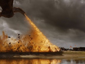 This photo provided by HBO shows a scene from Season 7, Episode 4 of "Game of Thrones." "Game of Thrones" fans who thought last Sunday's fiery dragon battle was a doozy may be even further blown away in this coming episode, says Vancouver-raised cinematographer Robert McLachlan. "When I saw the rough cuts of both Sunday night's episode and this upcoming one, most of us actually, as an episode we liked the upcoming one better than the battle scene one," McLachlan, who lives in Los Angeles, said this week in a phone interview. THE CANADIAN PRESS/AP, Courtesy of HBO