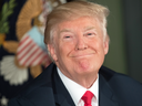 President Donald Trump talks about North Korea during a briefing on the opioid crisis, Aug. 8, 2017, at Trump National Golf Club in Bedminster, N.J.