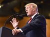 U.S. President Donald Trump speaks at a "Make America Great Again" rally in Phoenix, Arizona, on Aug. 22, 2017.