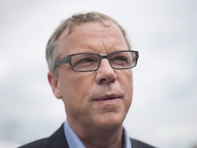 Saskatchewan Premier Brad Wall arrives for a meeting of provincial premiers in Whitehorse, Yukon, Thursday, July 21, 2016.