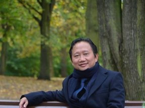 The undated image provided on Aug. 2, 2017 show Trinh Xuan Thanh, a businessman and former functionary of Vietnam's Communist Party sitting on a park bench in Berlin, Germany, The German government accused Vietnamese intelligence services Wednesday of involvement in what it called the kidnapping in Berlin of a former Vietnamese oil executive, and gave the country's intelligence attache 48 hours to leave Germany. (dpa via AP)